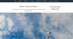 Desktop Screenshot of obertfuneralhome.com