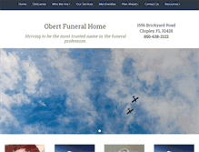 Tablet Screenshot of obertfuneralhome.com
